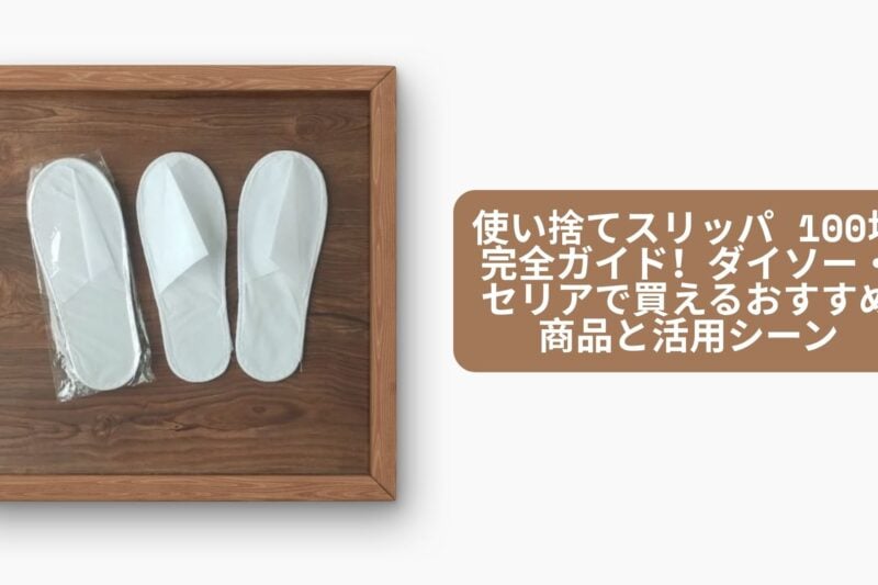 使い捨てスリッパ 100均