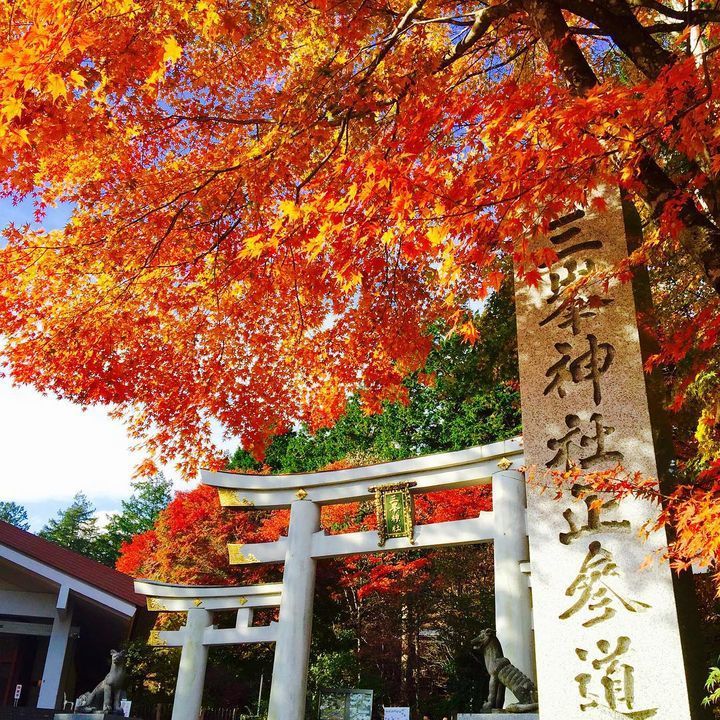 三峯神社 紅葉