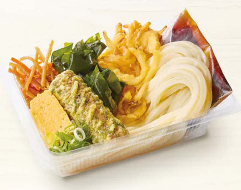 第1位:天ぷらとおかず付きのうどん弁当(バランス型)