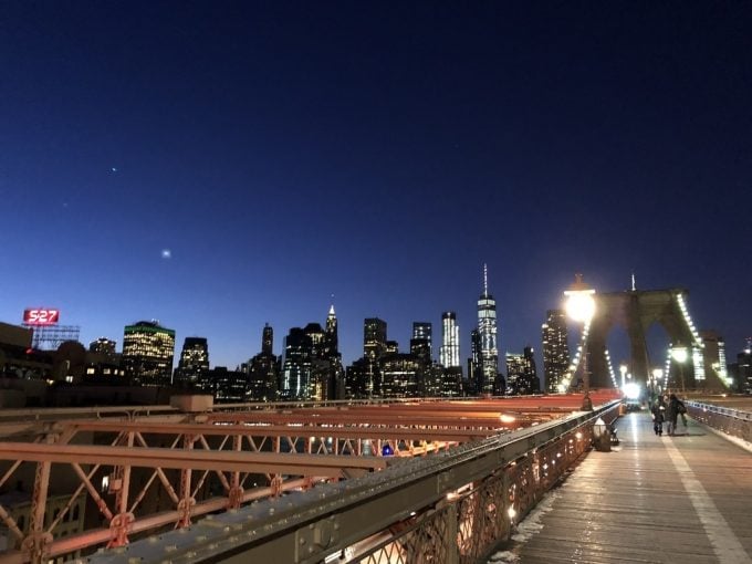 Brooklyn Bridge夜景２