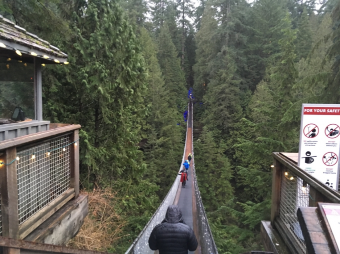 キャピラノブリッジ Capilano Suspension Bridge