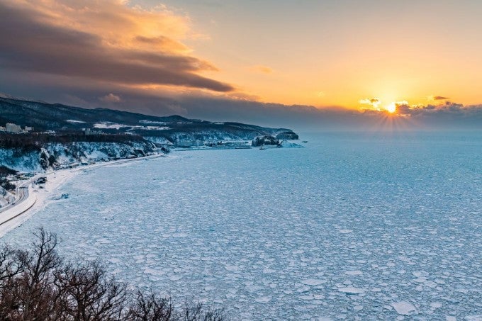 2月の北海道観光名所 知床流氷