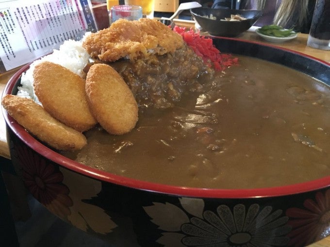 前橋デカ盛り 栄久庵 カツカレー