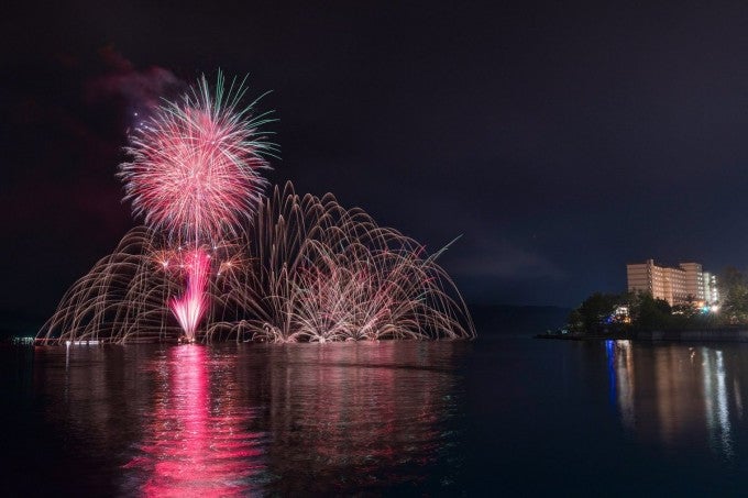 北海道 洞爺湖 ロングラン花火