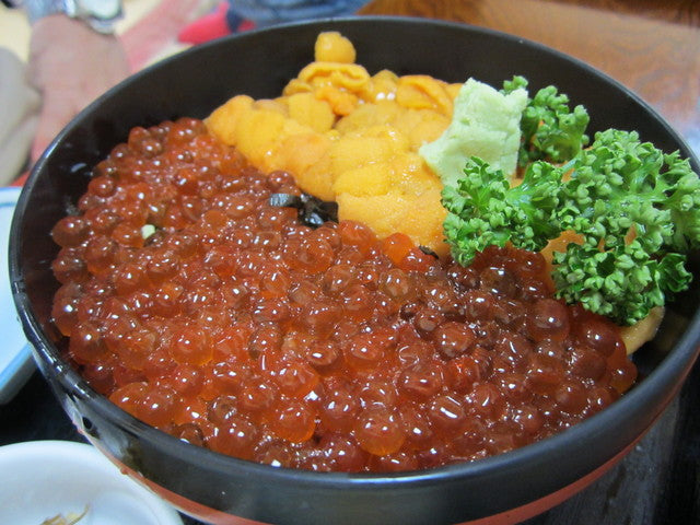 小樽 民宿 青塚食堂 うにいくら丼