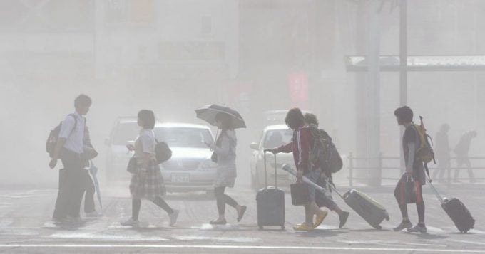 鹿児島　あるある 火山灰2