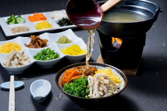鶏飯 朝食