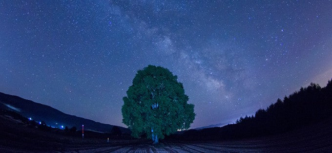 北海道 星空 上金剛山展望台(芦別市 )