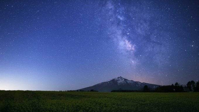 岩木山展望所 星